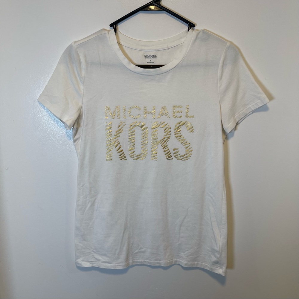 Michael Kors White T-Shirt women’s size small‎